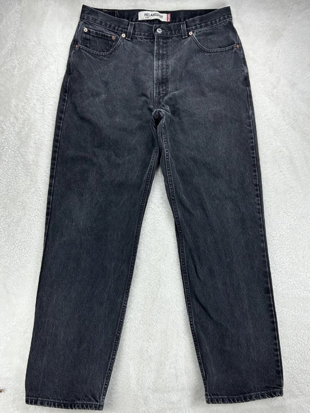 Vintage Levis 550 Jeans Menās 34x32 Black Relaxed Fit Straight Legā (Tag-36x32)